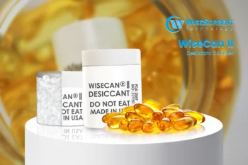 WiseCan II Desiccant Canister with Fish Oil Pills