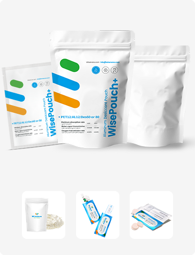 WisePouch+ desiccant pouch