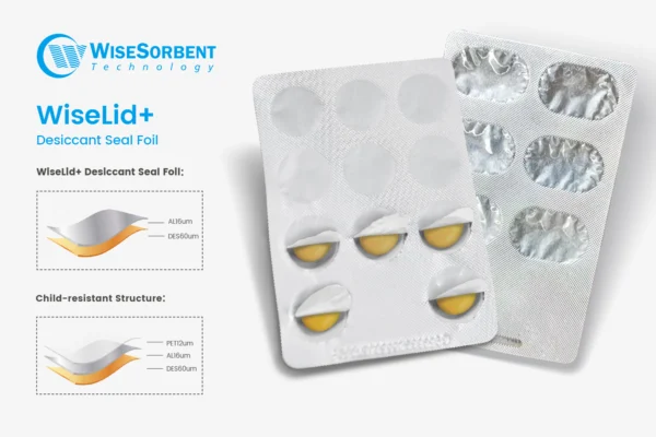 WiseLid+ Desiccant Seal Foil Structure