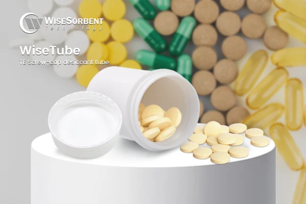 TE Screw-cap Desiccant Tube - Pharma Pills and Tablets