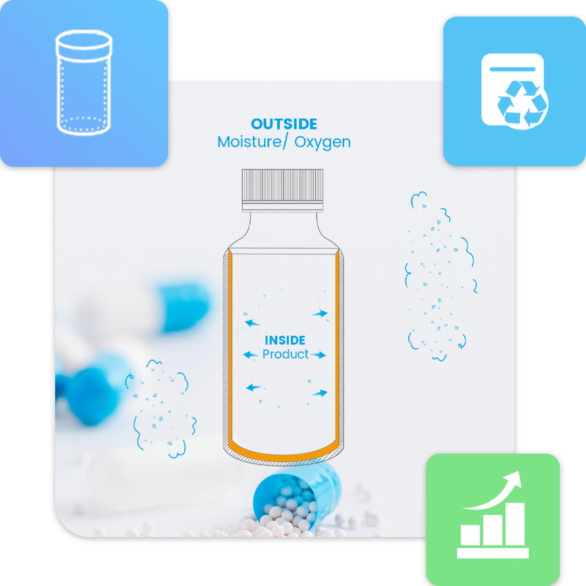 Desiccant Bottle injection-molded